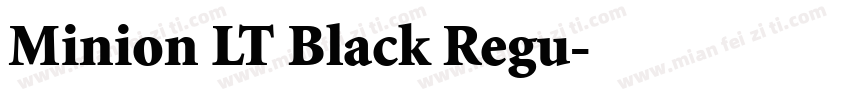 Minion LT Black Regu字体转换